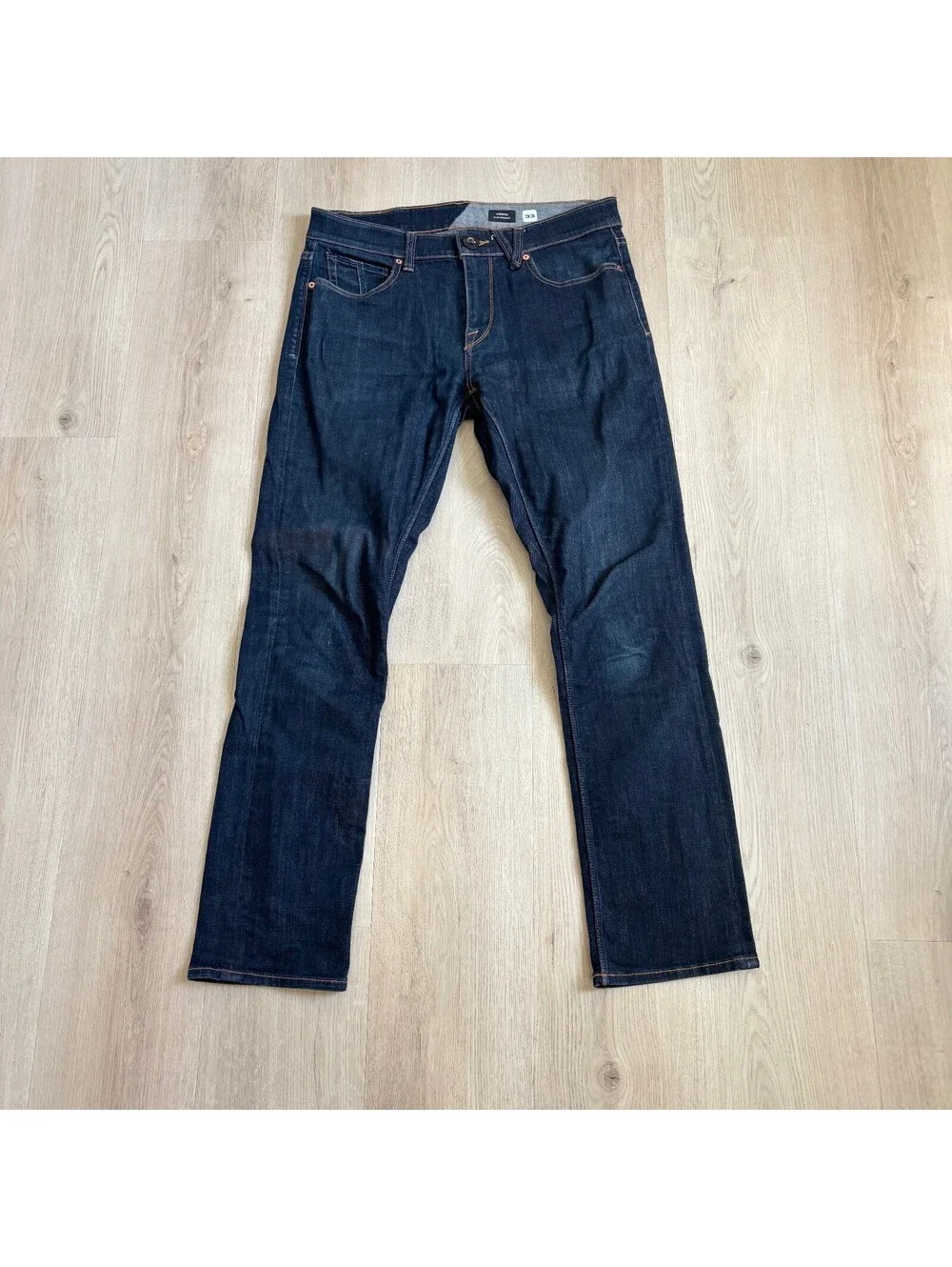 Volcom Vorta EUC Men's Dark Wash Slim Straight Jeans Size 33
